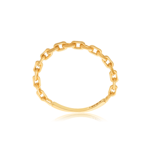 Anel Elos De Ouro 18K
