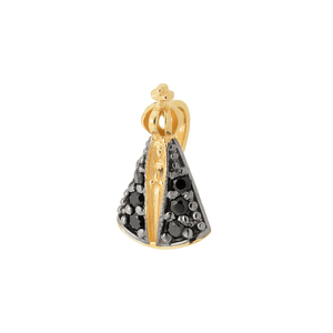 Pingente De Nossa Senhora Aparecida De Ouro 18K E Pedras De Zircônia
