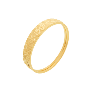 Anel Aparador Fino Trabalhado De Ouro 18k