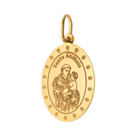 Pingente-Medalha-Oval-Santo-Antonio-De-Ouro-18K