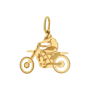 Pingente De Motocross De Ouro 18k