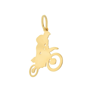 Pingente De Motocross De Ouro 18k Moto De Trilha