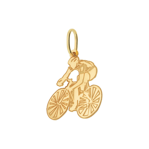 Pingente Ciclismo De Ouro 18k
