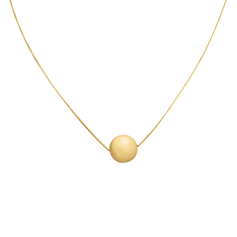 Gargantilha-Bola-9mm-De-Ouro-18k-45cm