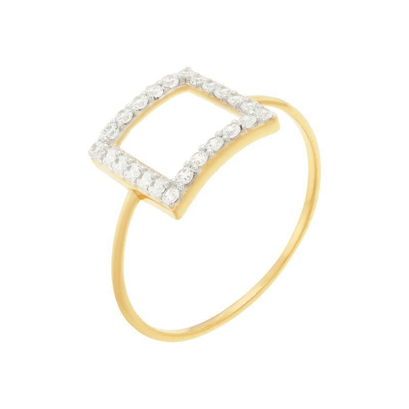 Anel-Quadrado-De-Ouro-18k-Vazado-E-Com-Pedras-De-Zirconia