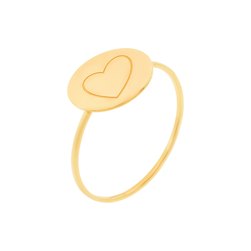 Anel-Essencial-Placa-Com-Coracao-De-Ouro-18k