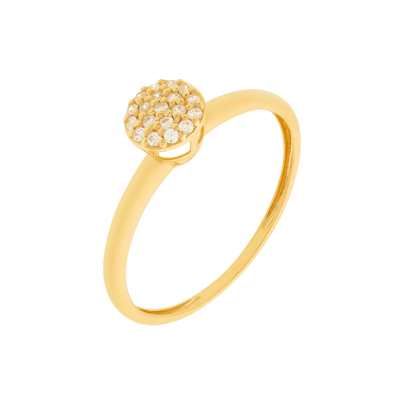 Anel-Chuveiro-Redondo-De-Ouro-18k-E-Pedras-De-Zirconia-Pequeno
