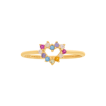 Anel-Coracao-Delicado--De-Ouro-18k-Com-Pedras-Zirconia-Colorida