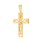 Pingente-Cruz-Dupla-Vazada-De-Ouro-18k