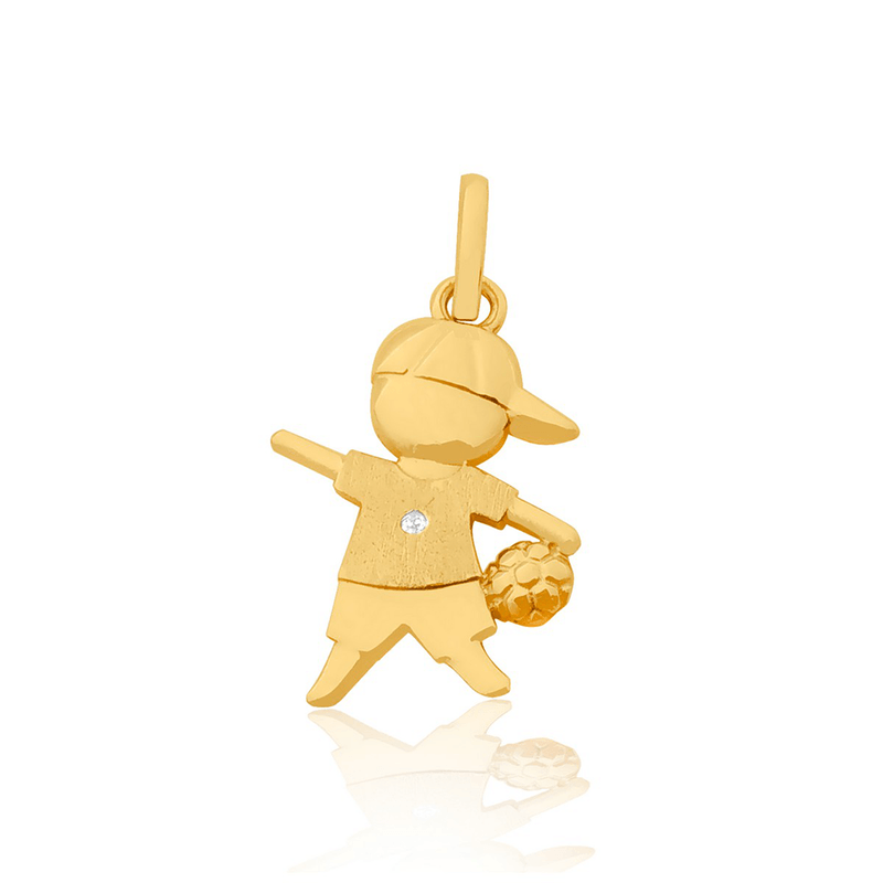 Pingente-Filhos-Menino-Com-Bola-De-Ouro-18K-E-Pedras-De-Zirconia