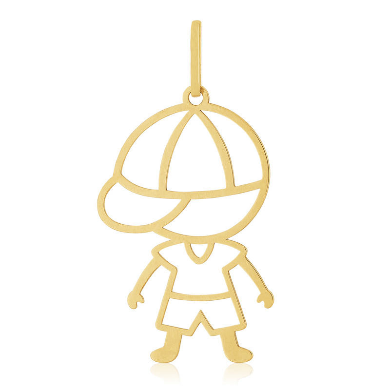 Pingente-Filhos-Menino-De-Ouro-18K
