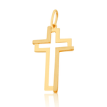 Pingente-Cruz-Estilizada-De-Ouro-18K