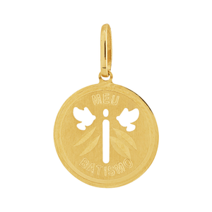 Pingente Batismo De Ouro 18K
