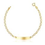 Pulseira-Infantil-Placa-De-Ouro-18k