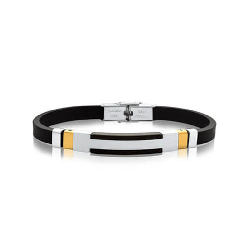 Pulseira-Silicone-Preto-De-Aco-Com-Detalhe-Gold