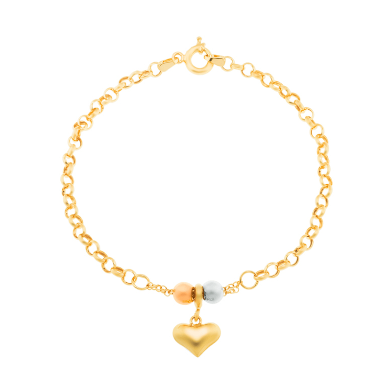 Pulseira-Portuguesa-De-Ouro-18k--Com-Coracao
