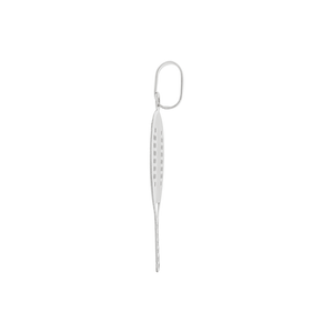 Pingente Raquete Beach Tennis De Ouro Branco 18K Mini