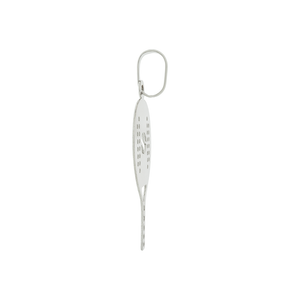 Pingente Raquete Beach Tennis De Ouro Branco 18K Mini