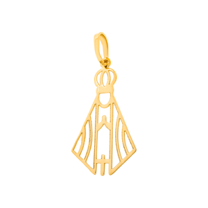Pingente De Ouro 18k Nossa Senhora Aparecida