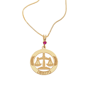 Pingente De Formatura De Ouro 18K Direito