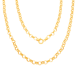 Corrente Elo Português De Ouro 18k 45cm