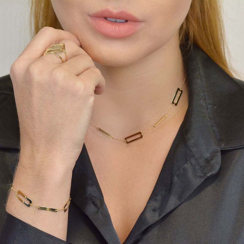 Pulseira-Elos-Retangular-Ouro