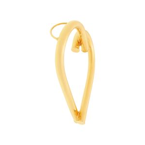 Pingente Coração Fio Redondo De Ouro 18K 42 MM