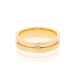 alianca-com-diamante-e-em-ouro