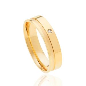 Aliança Casamento Fio Suprema Com Brilhante