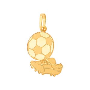 Pingente De Futebol Chuteira E Bola De Ouro 18K