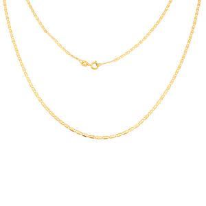 Corrente De Ouro 18k Piastrine De 60cm