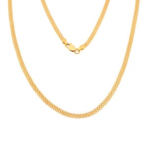 Corrente Ouro 18k Esteira Bismarck 45cm Tripla