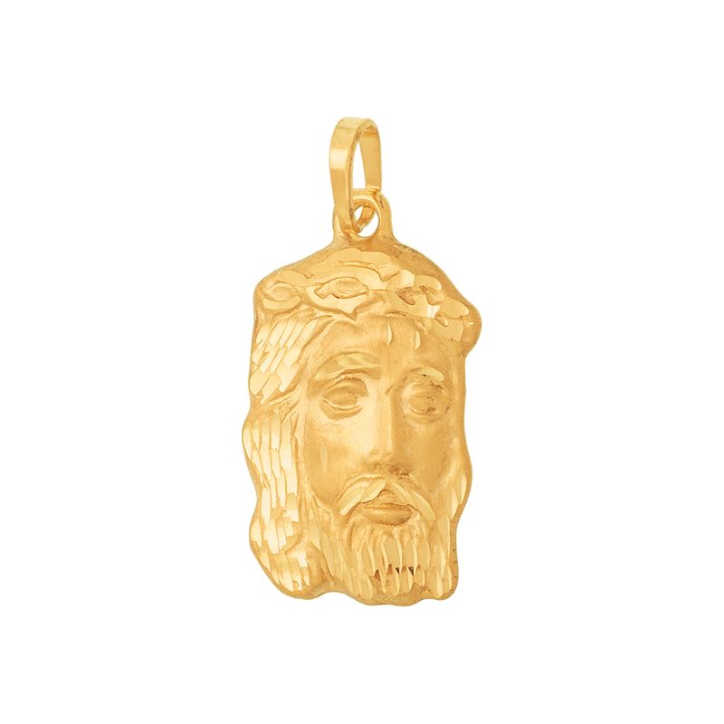 Pingente-face-de-cristo-de-ouro
