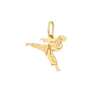 Pingente De Ouro 18K Karatê Feminino
