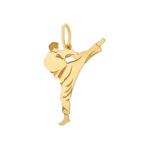 Pingente De Ouro 18K Karatê Masculino