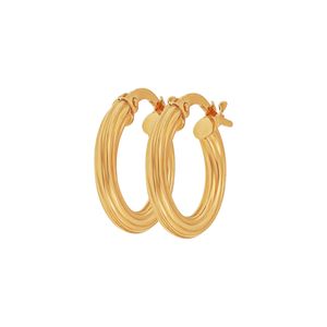 Brinco De Ouro 18K Argola De 15MM