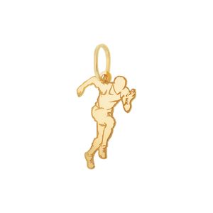Pingente De Ouro 18K Corredor de 15MM