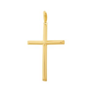 Pingente Cruz De Ouro 18K Abaulada de 39MM