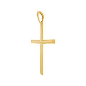 Pingente Cruz De Ouro 18K Abaulada de 39MM