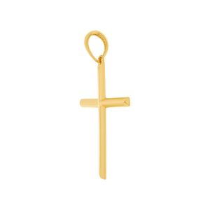 Pingente Cruz De Ouro 18K Abaulada de 31MM