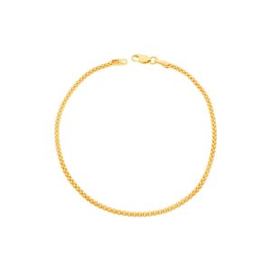 Pulseira De Ouro 18k  Popcorn 18cm