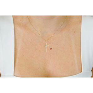 Pingente Fé De Ouro 18k 25mm