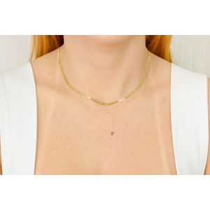 Corrente Ouro 18k Esteira Bismarck 45cm Tripla