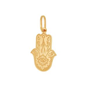 Pingente Mão De Fátima De Ouro 18K