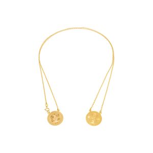 Escapulário São Bento De Ouro 18K Com Oração 60Cm