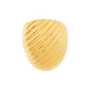 Anel De Ouro 18k Maxi Fios Lisos