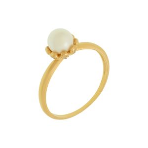 Anel Pérola De Ouro 18k