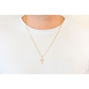 Pingente Cruz Estilizada De Ouro 18K