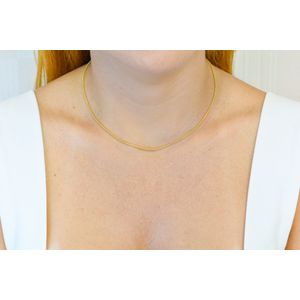Corrente De Ouro 18k Popcorn 40cm