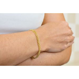 Pulseira De Ouro 18k Elo Lacraia 5MM
